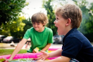 Burn off energy in the outdoors to overcome sibling rivalry